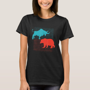 Bitcoin Bull Bear Cryptocurrency Digital Currency T-Shirt