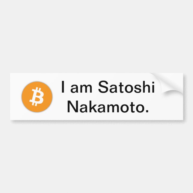 Bitcoin Bumper Sticker (Front)