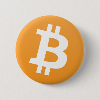 Bitcoin button/pin 6 cm round badge