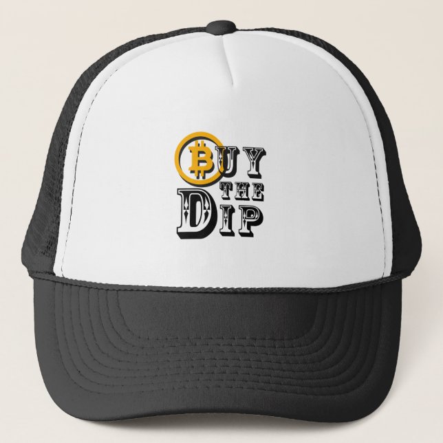 Bitcoin Buy The Dip Trucker Hat (Front)