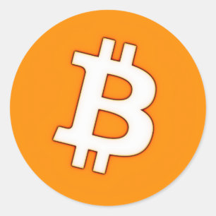 Bitcoin Cart Classic Round Sticker