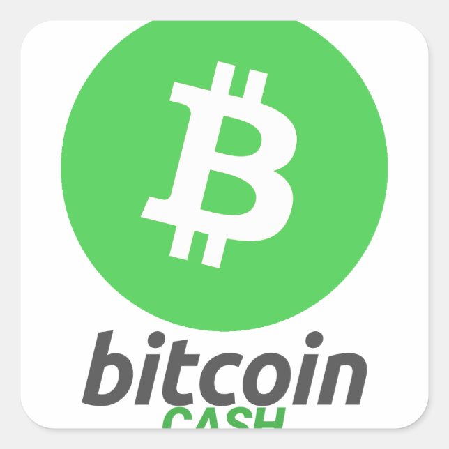 Bitcoin Cash - Cryptocurrency Alliance Super PAC Square Sticker (Front)