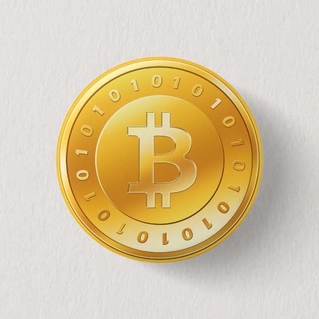 Bitcoin Chapa - M1 3 Cm Round Badge (Front)