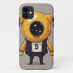 Bitcoin Character iPhone 11 Case – Whimsical and E