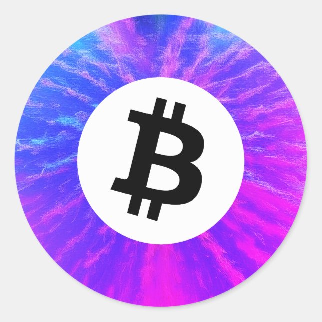 Bitcoin Classic Round Sticker (Front)