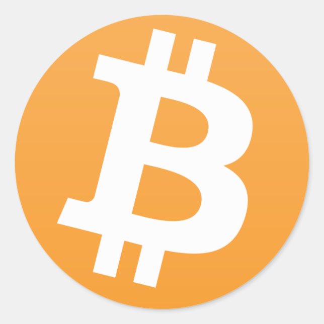 Bitcoin Classic Round Sticker (Front)