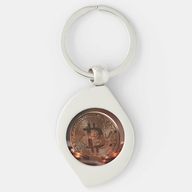 Bitcoin Coaster Key Ring (Front)