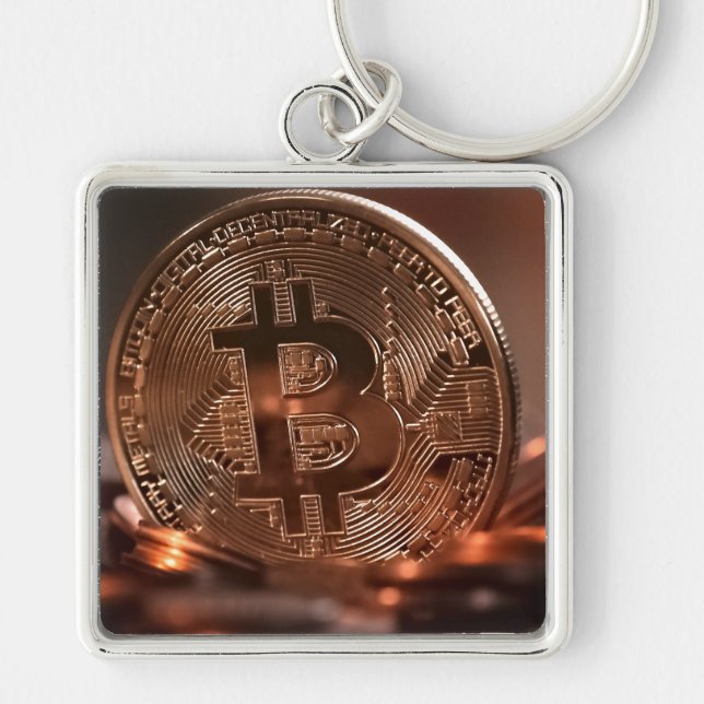Bitcoin Coaster Key Ring (Front)