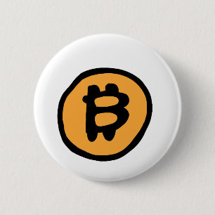 bitcoin collection 6 cm round badge