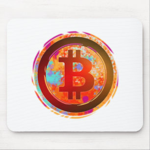 Bitcoin - Colorful Crypto Money Mouse Pad