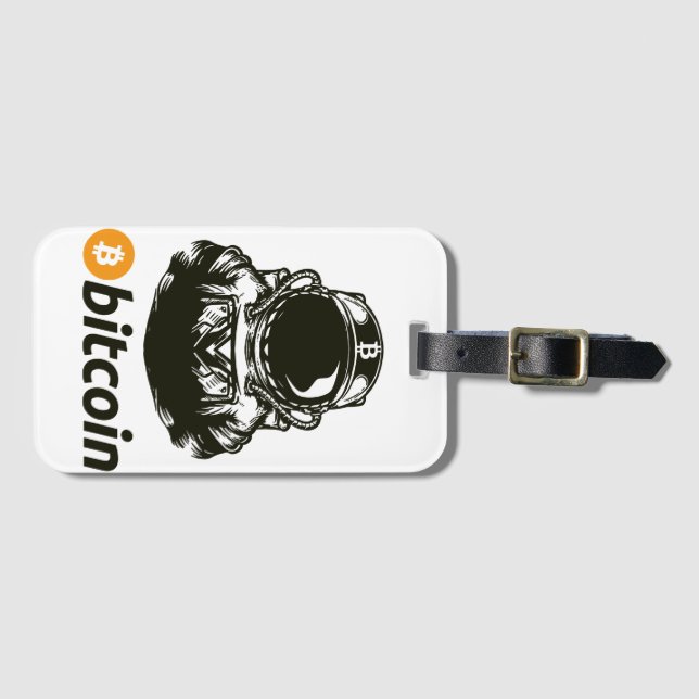 BITCOIN-Crypto Astronaut Luggage Tag (Front Horizontal)