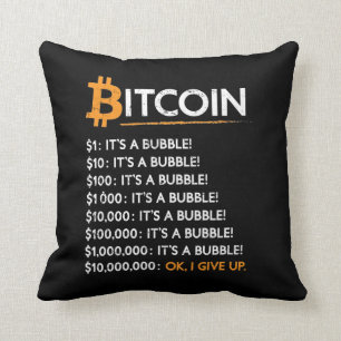 Bitcoin Crypto Bitcoin It'S A Bubble Bubble Cushion