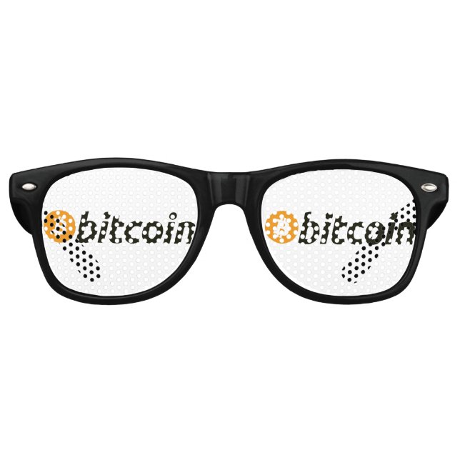 BITCOIN-Crypto BTC  funny Retro Sunglasses (Front)