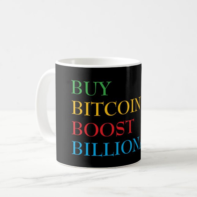 Bitcoin Crypto Coffee Mug (Front Left)