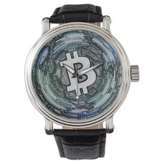 BITCOIN Crypto Coin Logo BTC Cryptocurrency Trader Watch