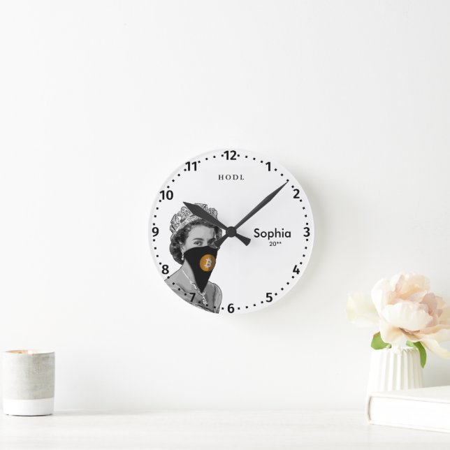 BITCOIN CRYPTO - CRYPTO QUEEN eWatch Watch Round Clock (Home)