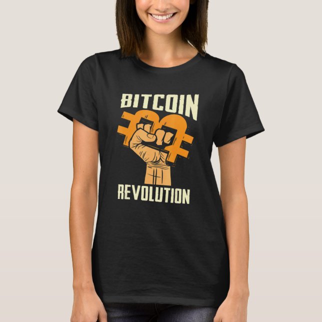 Bitcoin Cryptocurrency BTC Revolution Bitcoin Trad T-Shirt (Front)