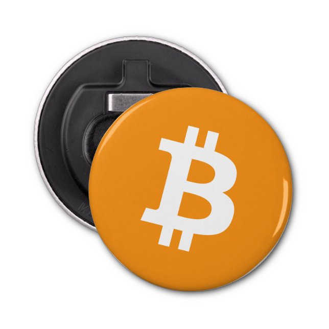 Bitcoin Cryptocurrency Logo Bottle Opener (Front)