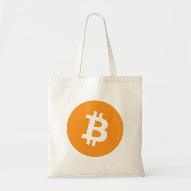 Bitcoin Cryptocurrency Logo Tote Bag (Front)