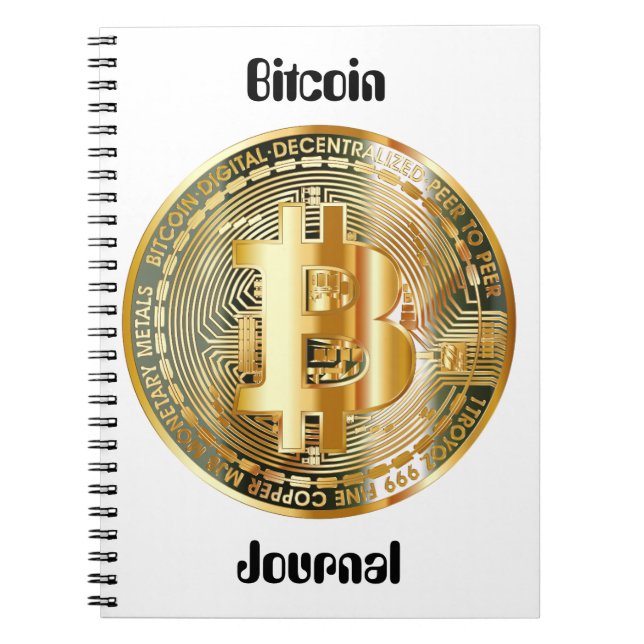 Bitcoin cryptocurrency notebook (Front)