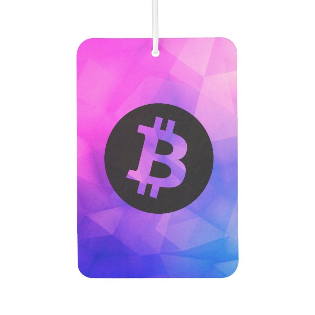 Bitcoin Crystal Car Air Freshener (Front)