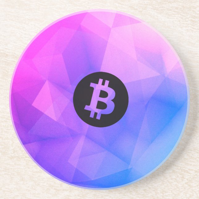 Bitcoin Crystal Coaster (Front)