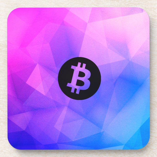 Bitcoin Crystal Coaster (Front)