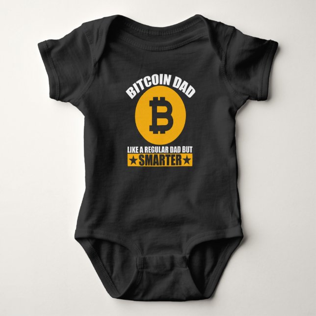 Bitcoin Dad Baby Bodysuit (Front)
