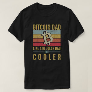 Bitcoin Dad - Cool Crypto Tech-Savvy Father Design T-Shirt