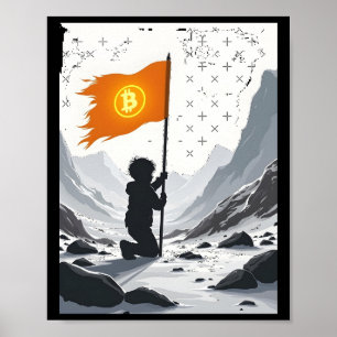 Bitcoin Dark Hidden Forces Of Crypto Sticker Poster