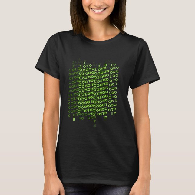 Bitcoin  Data Mining Code  Nyse Office T-Shirt (Front)