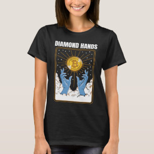 Bitcoin Diamond Hand Meme Crypto Hodl WSB T-Shirt