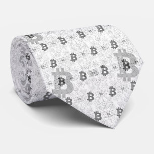 Bitcoin Digital Cryptocurrency Pattern Tie