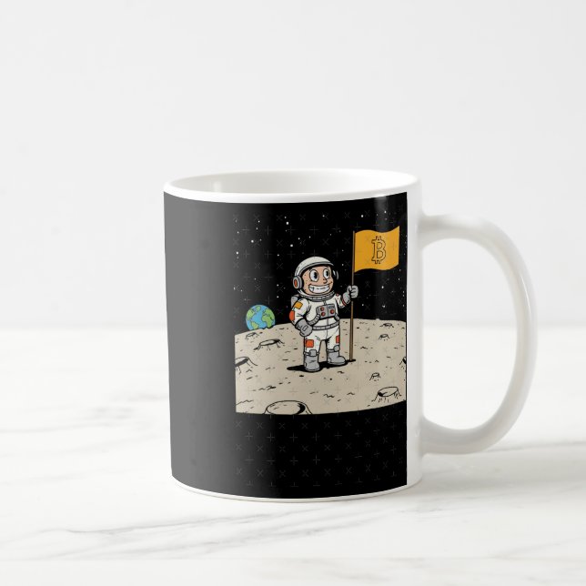 Bitcoin Digital Currency And Blockchain Technology Coffee Mug (Right)