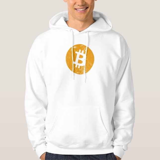 bitcoin digital currency money coin blockchain fin hoodie (Front)