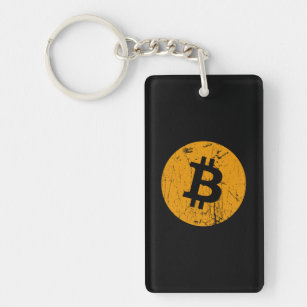 bitcoin digital currency money coin blockchain fin key ring
