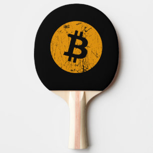 bitcoin digital currency money coin blockchain fin ping pong paddle