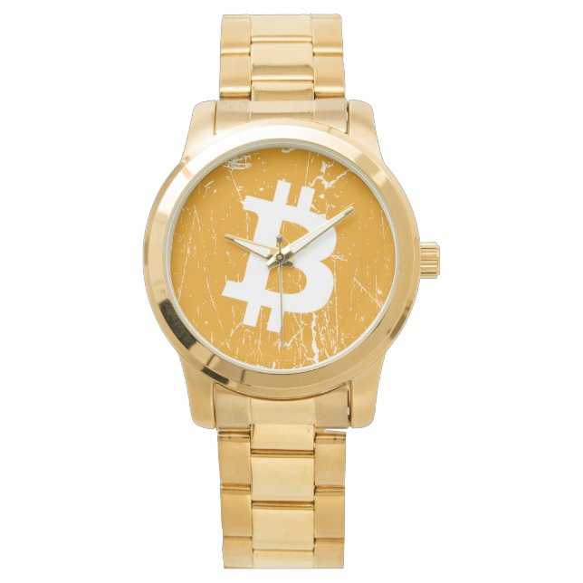 bitcoin digital currency money coin blockchain fin watch (Front)