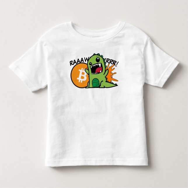 Bitcoin Dino toddler t-shirt (Front)