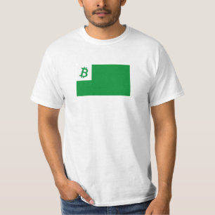 Bitcoin & Esperanto flag, T-Shirt