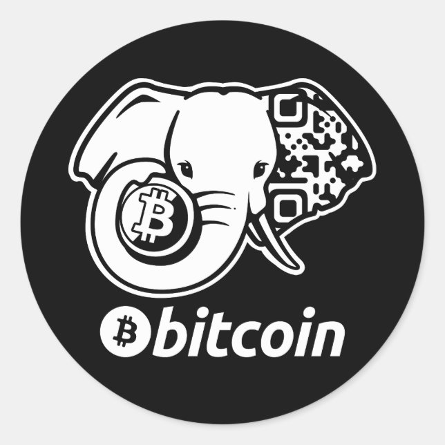 Bitcoin Event Item Classic Round Sticker (Front)