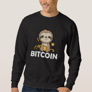 Bitcoin Faultier Coins Hold Digital Currency Sweatshirt