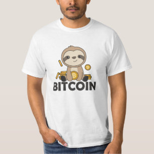 Bitcoin Faultier Coins Hold Digital Currency T-Shirt