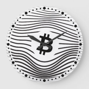 Bitcoin Force (White) Case-Mate iPhone Case Large Clock