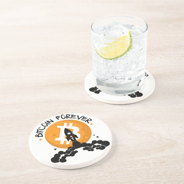Bitcoin Forever Coaster (Side)