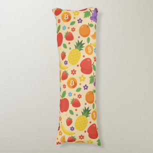 Bitcoin Fruits Body Cushion