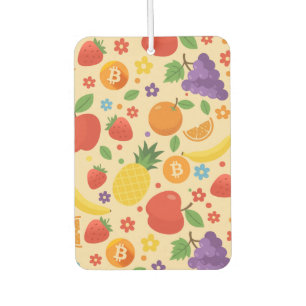 Bitcoin Fruits Car Air Freshener