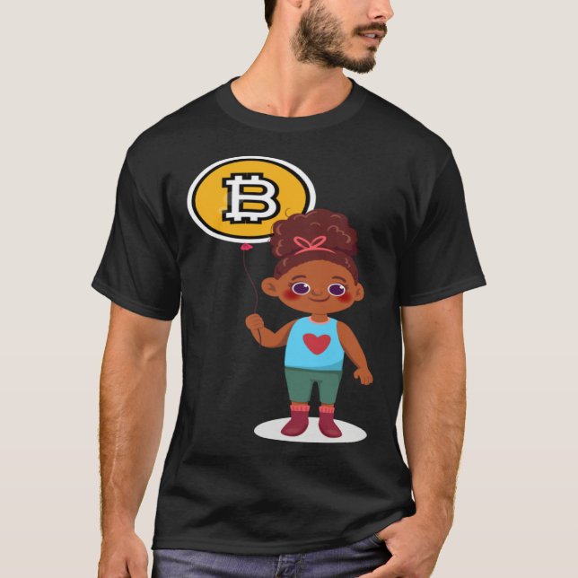 Bitcoin Girl Choice Of Investment Bitcoin Cryptocu T-Shirt (Front)