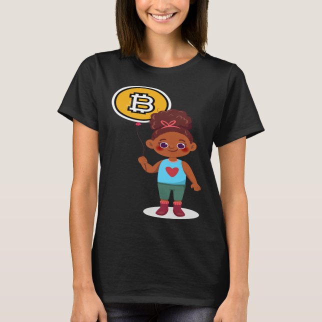 Bitcoin Girl Choice Of Investment Bitcoin Cryptocu T-Shirt (Front)