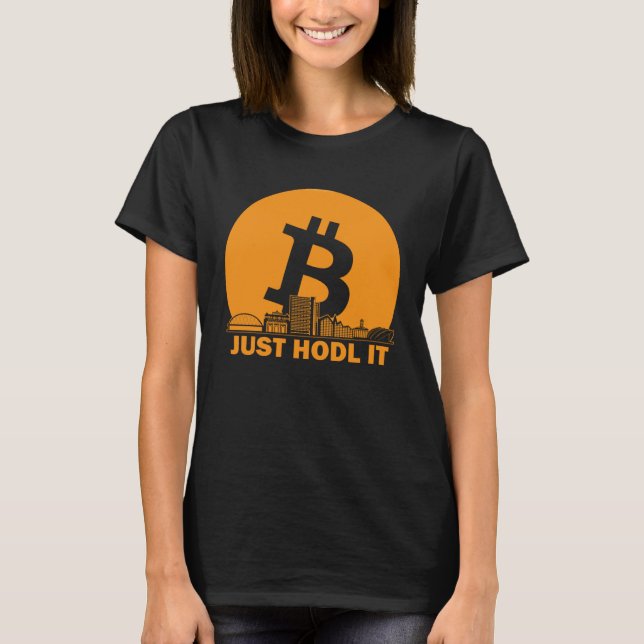Bitcoin Glasgow Skyline  Glasgow Bitcoin Maximalis T-Shirt (Front)